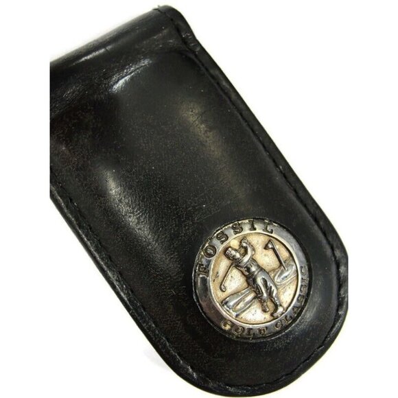 Vintage Leather Fossil Golf Classic Money Clip Men Wallet - Picture 1 of 13